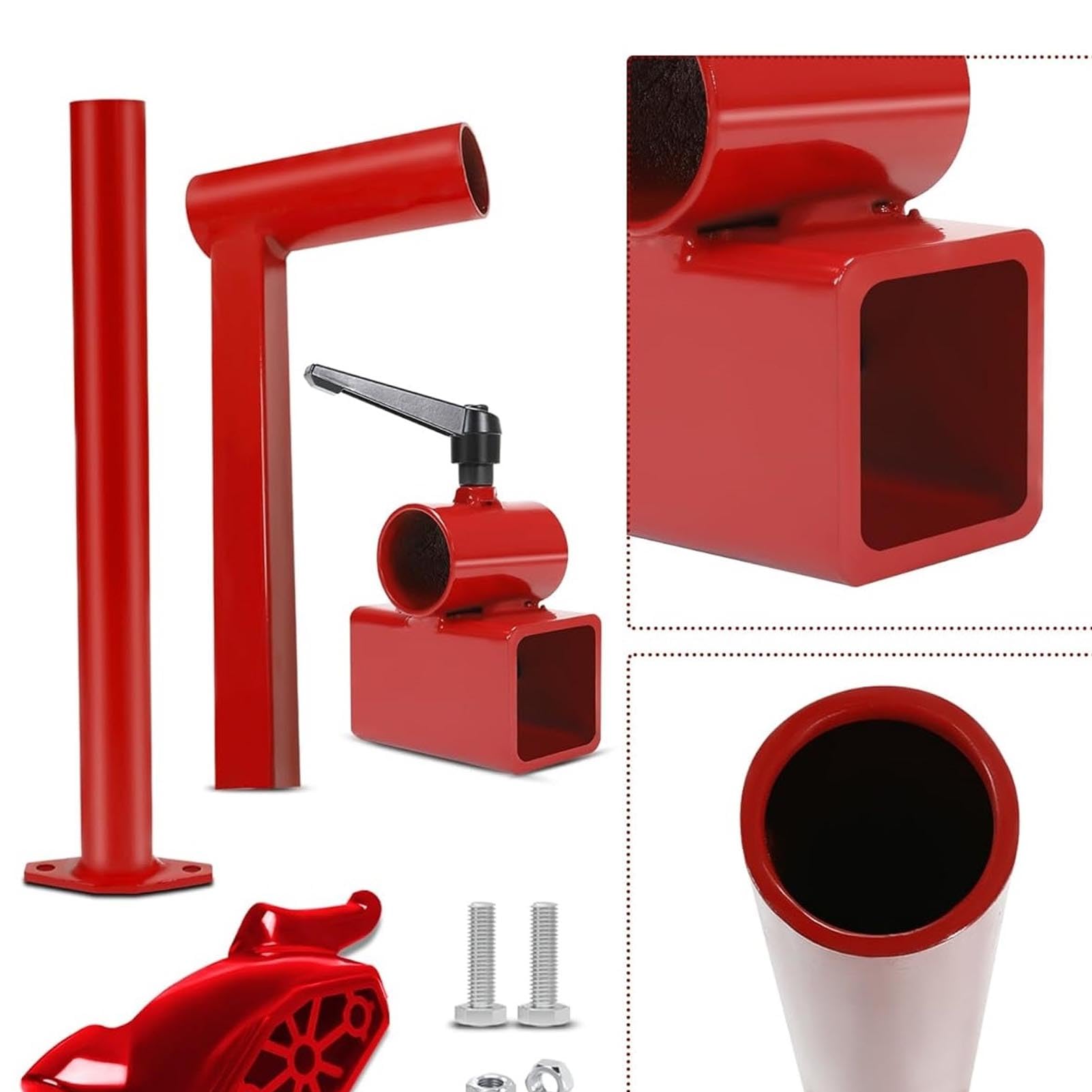 JTLB Kit de cabeza de pato para neumáticos manual actualizado, diseño de tubo de acero, fácil instalación y extracción de neumáticos para neumáticos de 16-21 pulgadas con material
