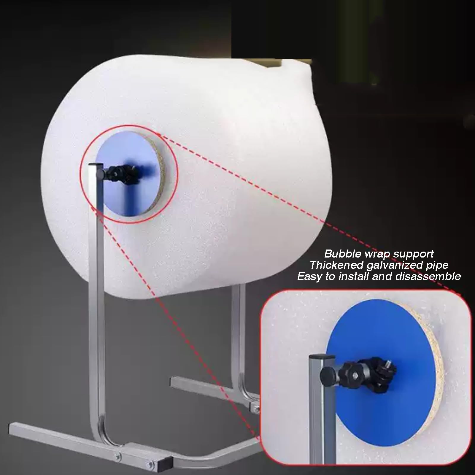 Dispenser For Rotoli Di Pluriball, Pellicola Estensibile Da Tavolo | Con facile sostituzione, capacità di carico di 50 kg for rotoli di schiuma EPE in cotone perlato(Width 40cm)