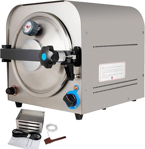 Equipo esterilizador de autoclave portátil de la máquina 14L 900W del esterilizador de la autoclave del laboratorio del vapor con 3 bandejas