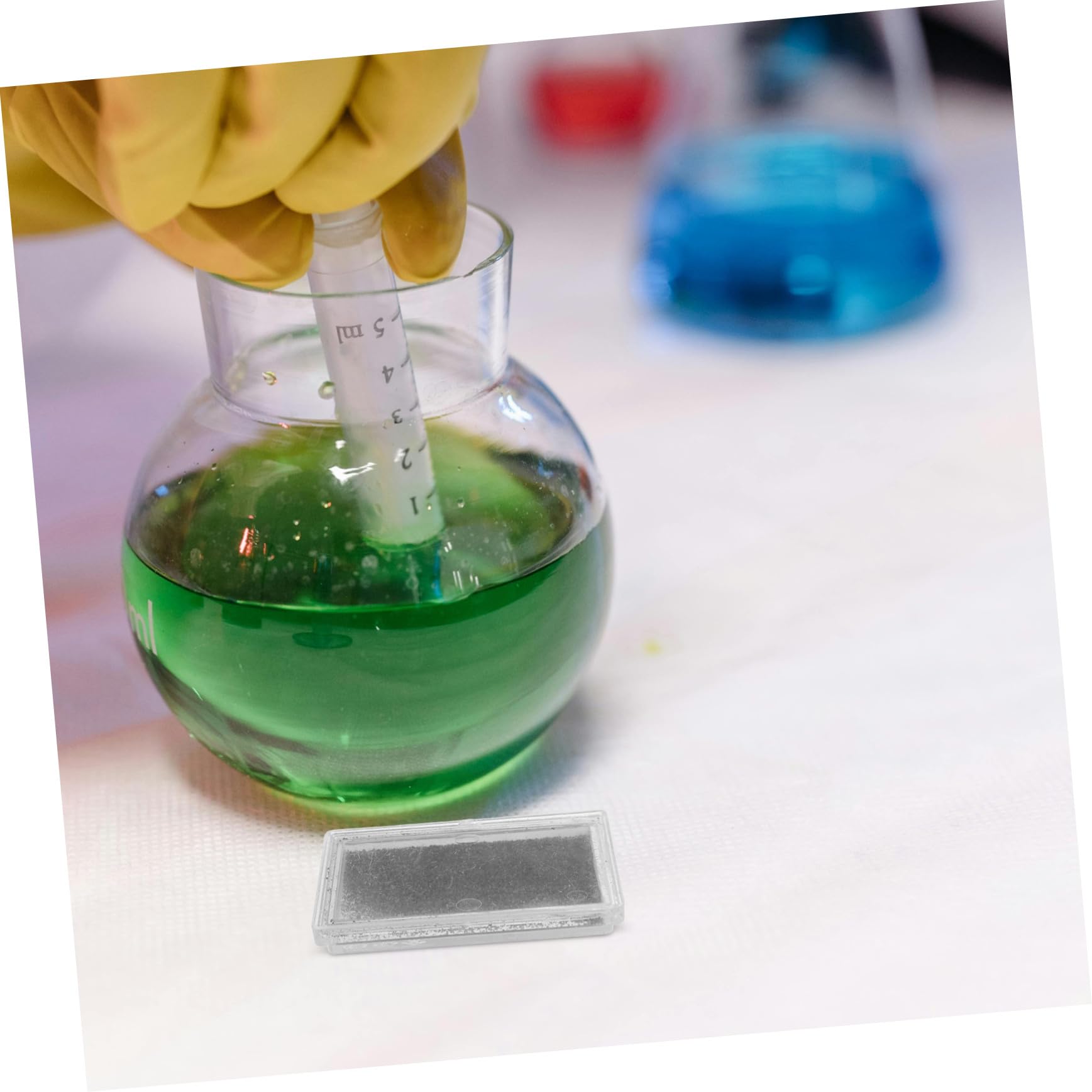 ULTECHNOVO Boîte de Physique pour Écoles et Expositions Scientifiques Limaille de Fer Argentée Matériel Facile à Utiliser pour Expériences Magnétiques
