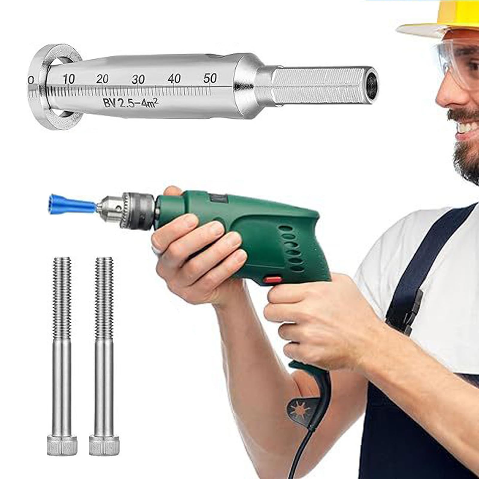 Drahtdrehwerkzeug Für Bohrmaschine – 6,35 Mm Aufnahme, 2 Stück, Für Schnelle Kabelverbindungen