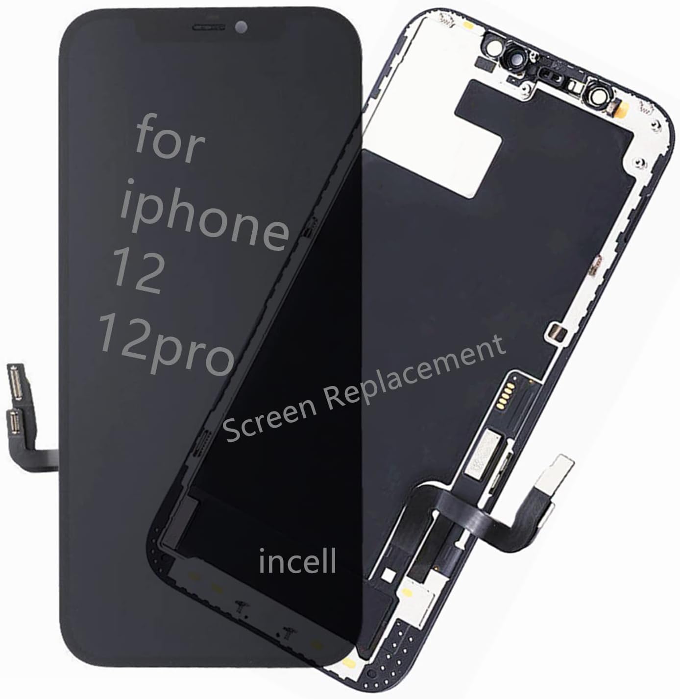 for iPhone 12 and 12 Pro Screen Replacement 6.1 inch Incell 3D Touch LCD Display Digitizer Assembly with Repair Tools Compatible with iPhone 12 and 12 Pro Screen Replacement