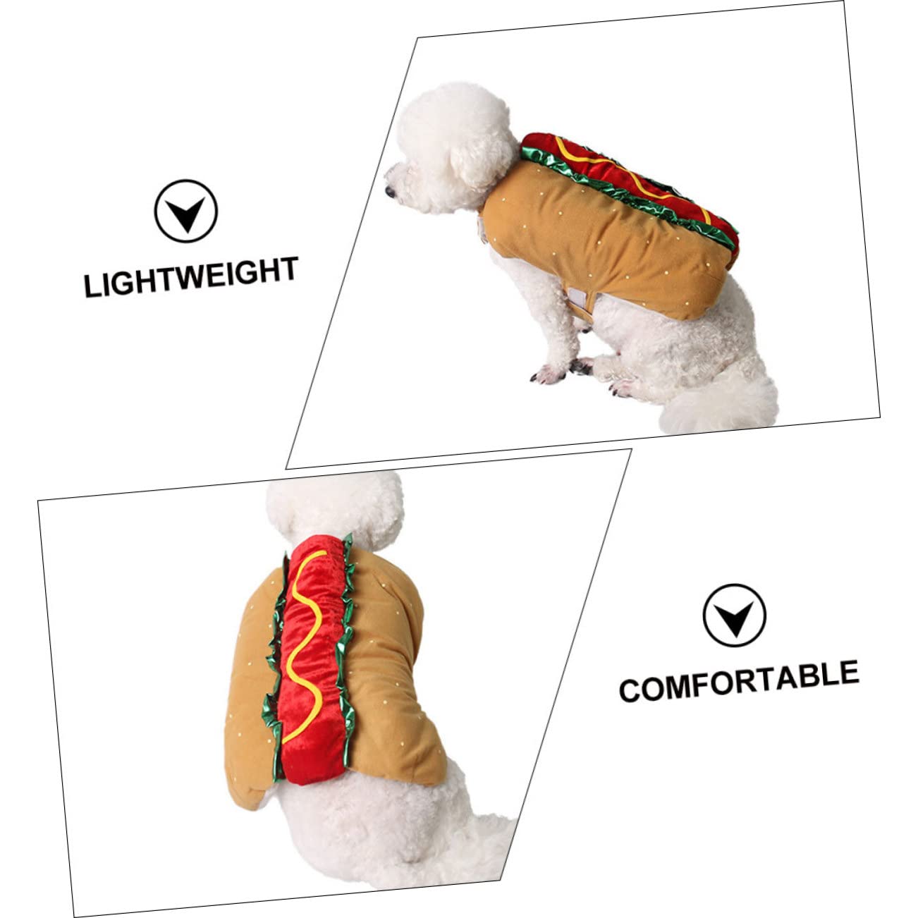BESPORTBLE Disfraz De Festival para Mascotas Ropa Abrigada para Perros y Gatos para Fiestas De Navidad Halloween o Cumpleaños Diseño Decorativo