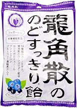 Ryukakusan Blackcurrant & Blueberry Flavored Medicated Drops Candy for Sore Throat 80g HOT Item in Japan!!