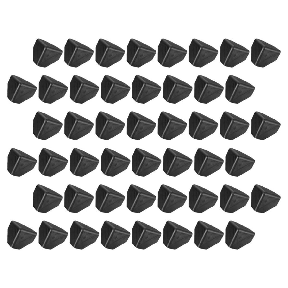 Protections d'angle clipsables en plastique noir pour sécuriser 100 angles de table et carton