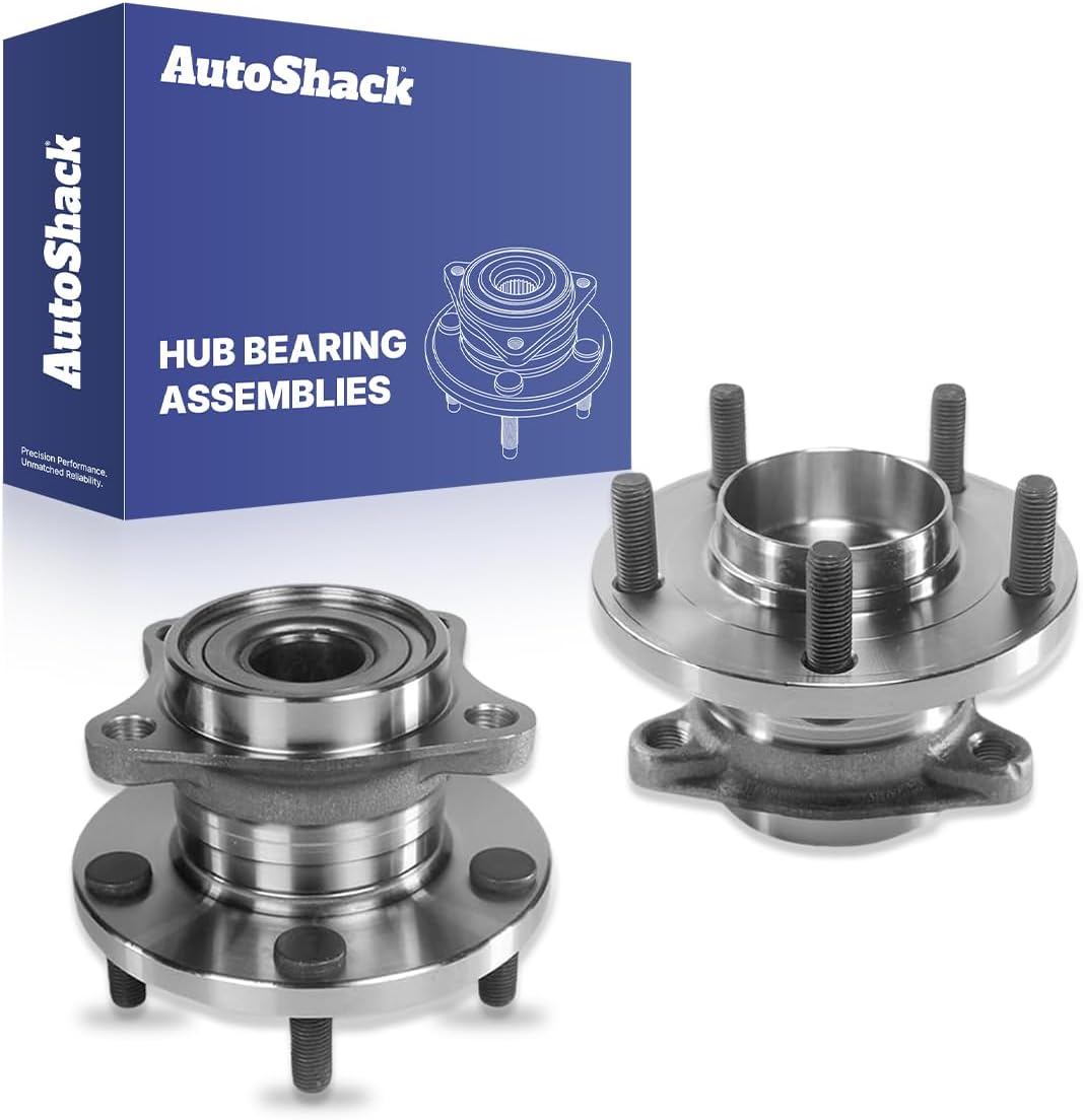 AutoShack Rear Wheel Hub Bearing Assemblies Left & Right Without ABS Replacement for 2007-2015 Mazda CX-9 2-PC Set