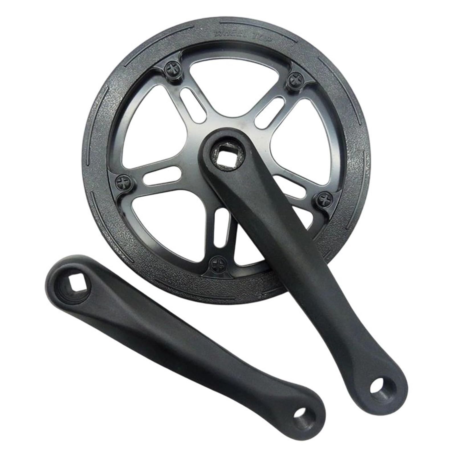Guarnitura per mountain bike, pieghevole, 170 mm, in lega 6061 4052T, corona a singola velocità, foro quadrato, adatto per mountain bike e bicicletta da strada