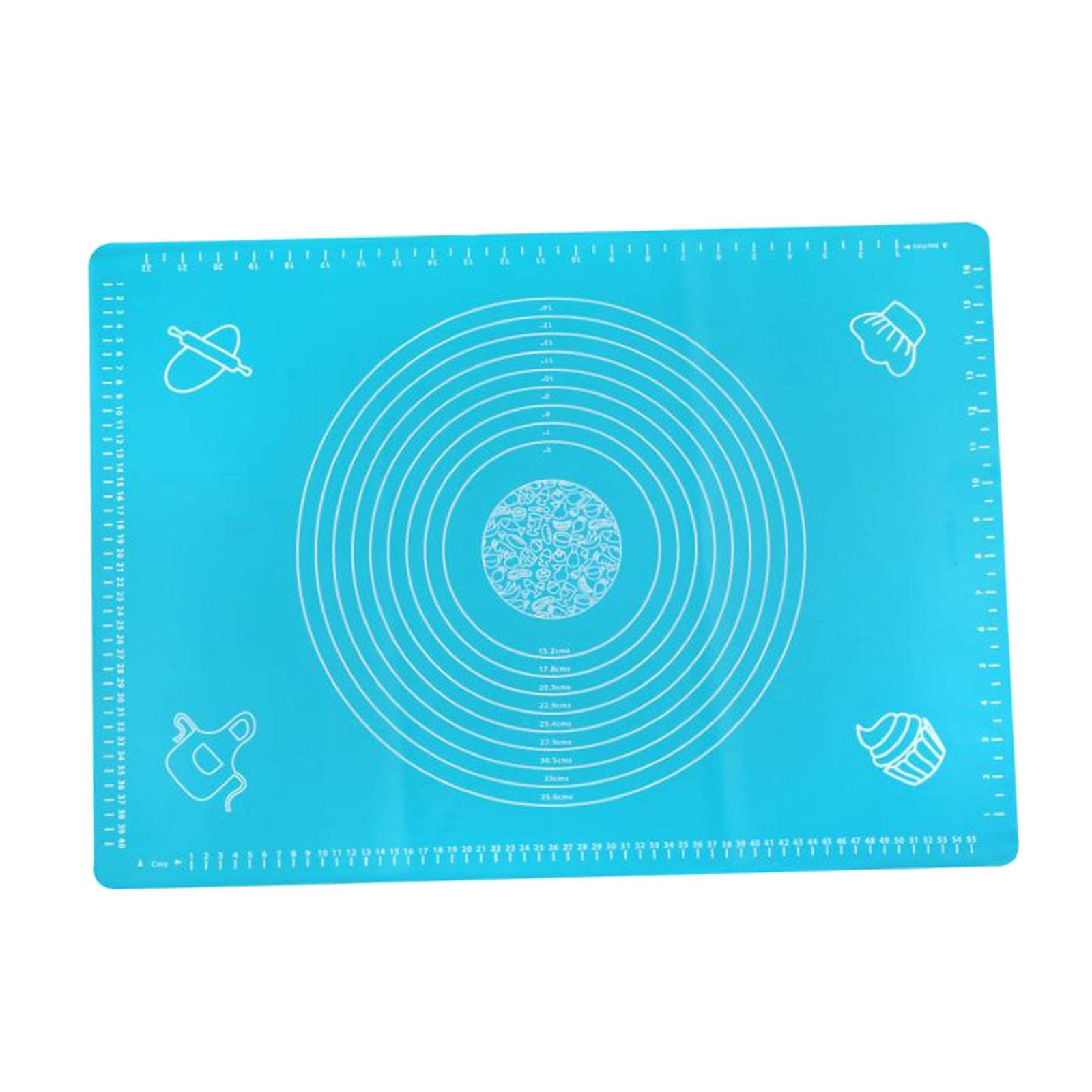 2 Tapetes de Silicona Antiadherentes para Horno, Bandeja para Hornear, Utensilios de Cocina, Color Azul, 6 Piezas