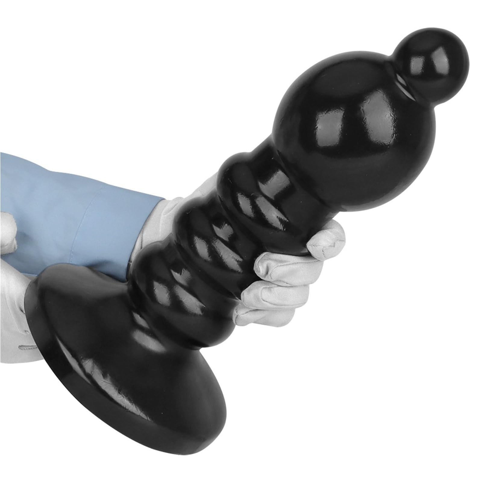 King Size Anal Plug Butt Ripple 32cm Lungo Super Grande Nero Spessore Dong Enorme PVC Replica Del Pene Giocattolo Sesso For Uomini Donne Coppie