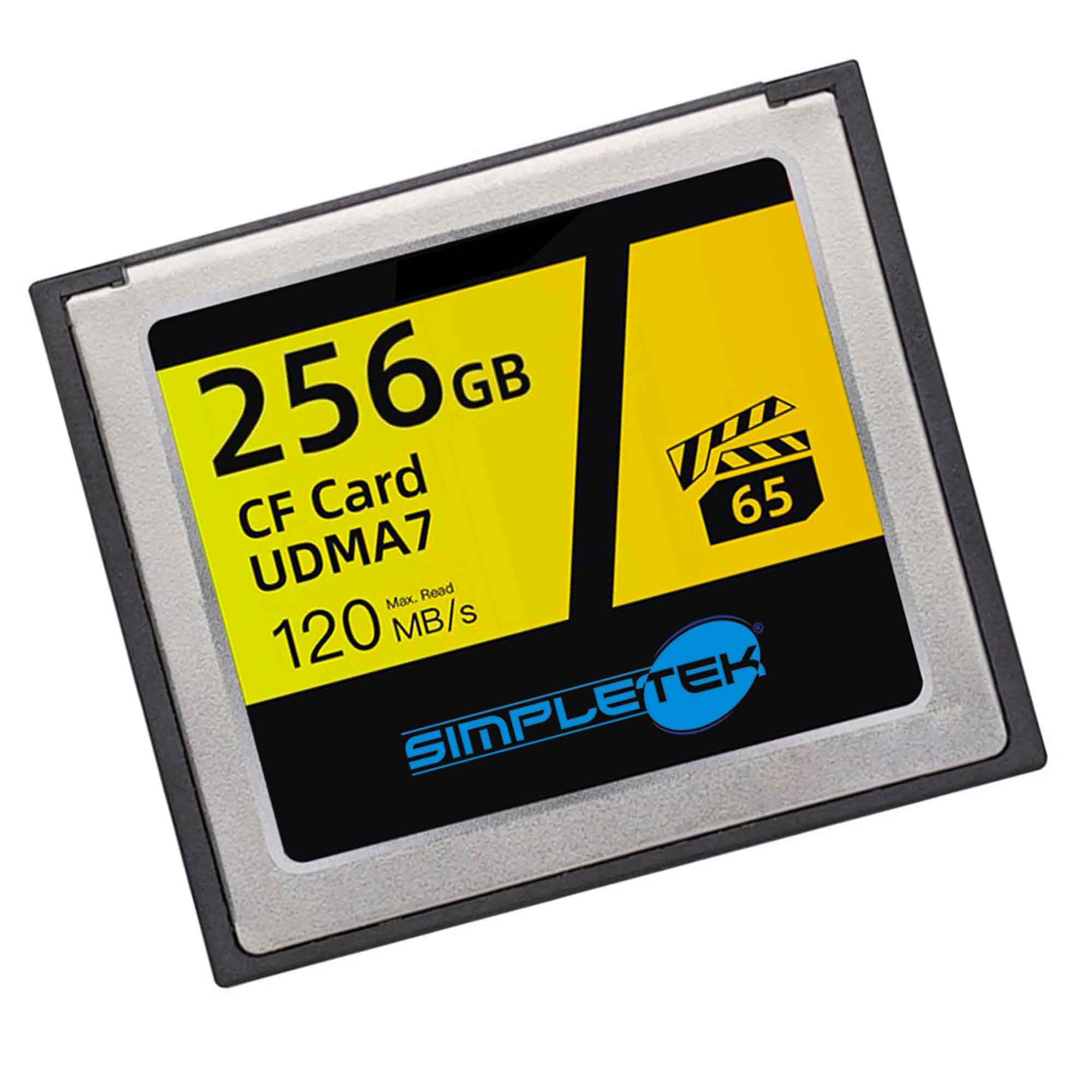 SIMPLETEK – Scheda di memoria CF Card 256GB | Classe di velocità UDMA7 NAND MLC 3D – ATA/ATAPI-7 50 pin | per Fotocamere e Videocamere
