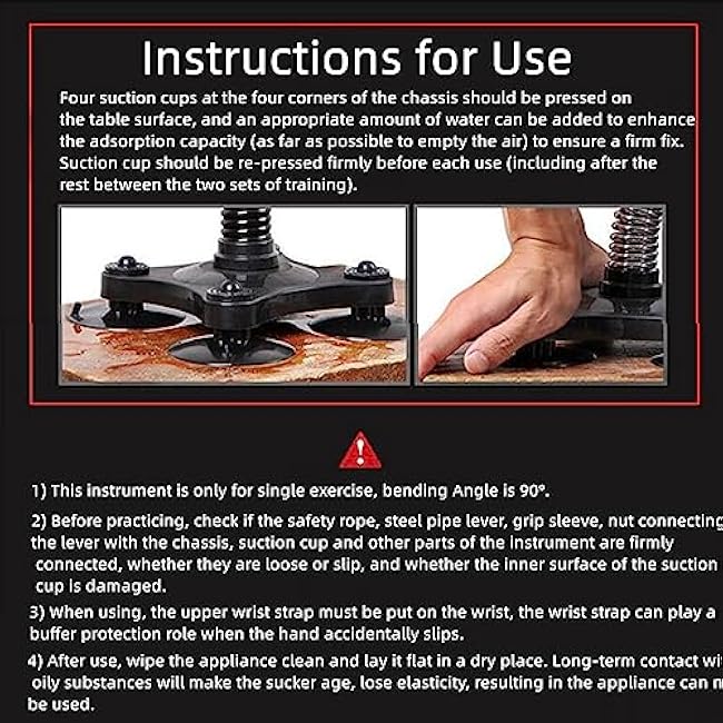 Arm Wrestling Training Equipment 45~50lbs Forearm Trainer Grips Wrist Exerciser Muscle Developer Strength Home Fitness for Professional & non-professional