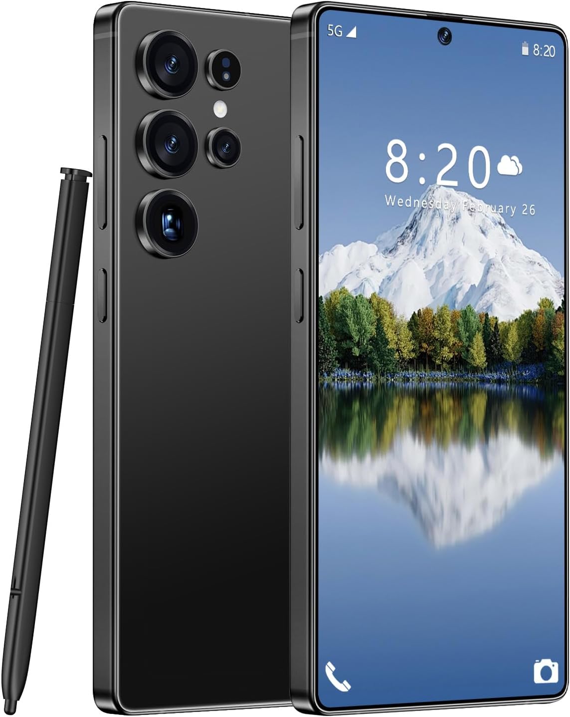 MMYI25 Ultra Unlocked Cell Phone, Built in Pen,6.99" HD Screen 12+512GB Unlocked Phones,Android 14 7000mAh Long Battery Life Smartphone,5G/Dual SIM/Fingerprint Unlock/Face ID (Black)