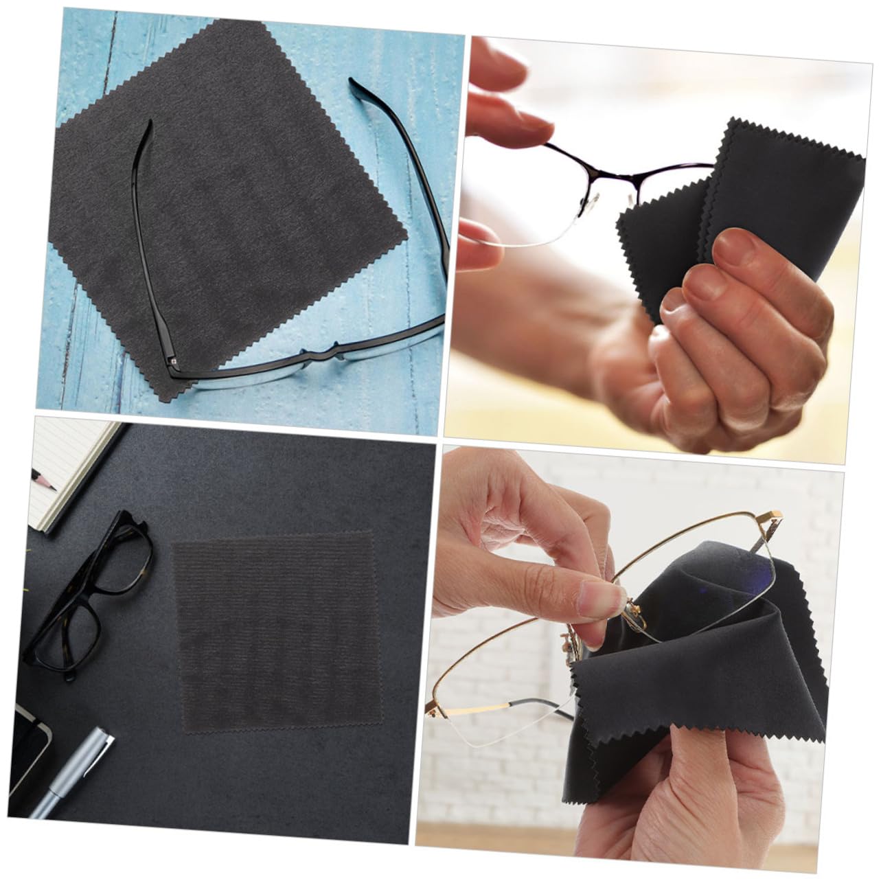 Beavorty 5 Set Di Panni Per La Pulizia Di Lenti in Microfibra Di Per Occhiali Multiuso Per Elettronica 50 Pezzi * 5