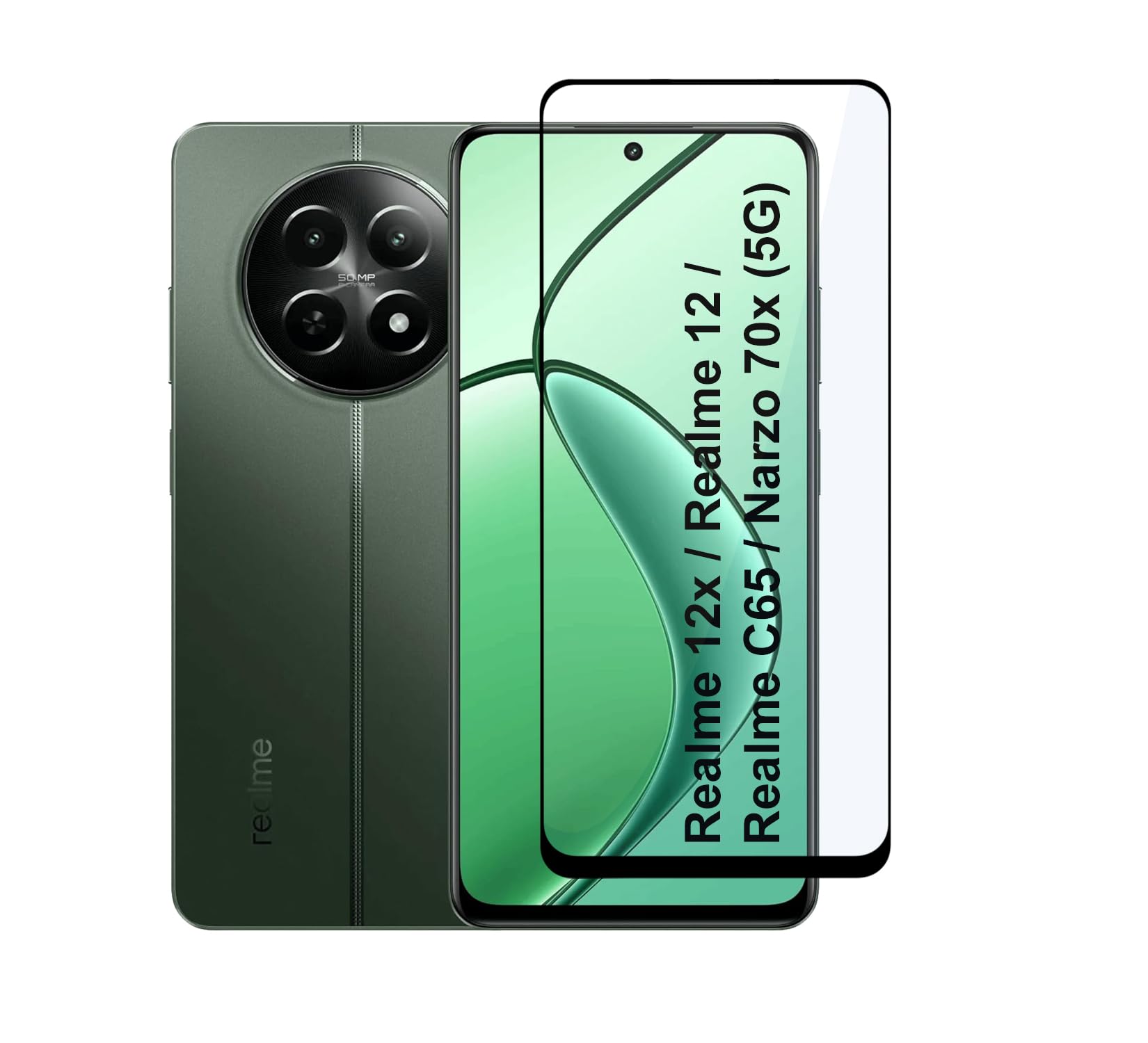 CEDO Realme 12x / Realme 12 / Realme 11 / Realme C65 / Narzo 70x (5G) Tempered Glass (B0D2DK5D9Q) Amazon Price History, Amazon Price Tracker