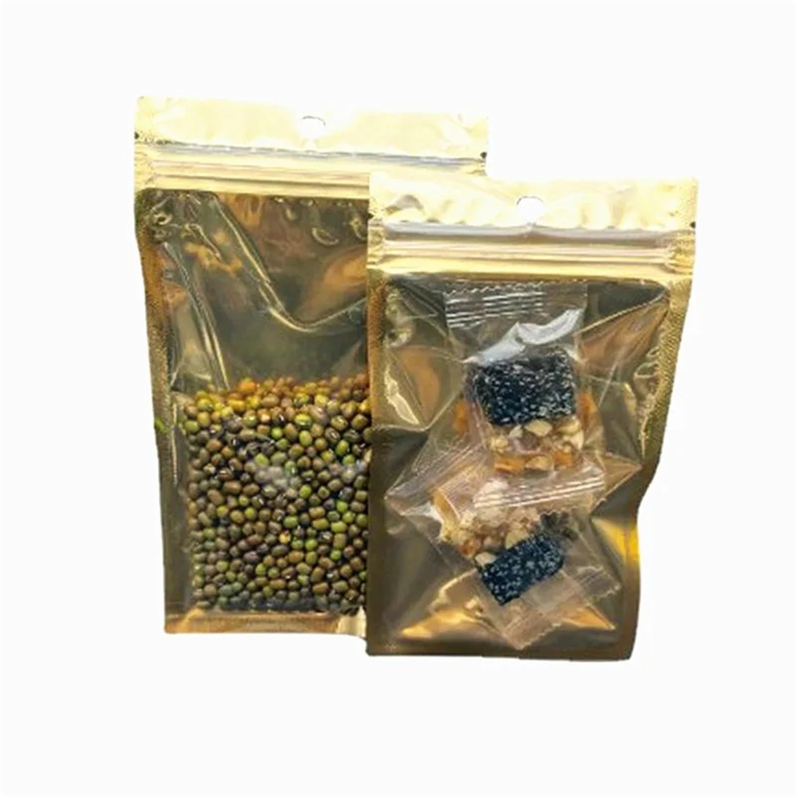 plastikowe torebki z zamknięciem, 50 szt. Aluminiowa torba z zamkiem błyskawicznym, samoprzylepna płaska torebka, zamykana na suwak, przechowywanie żywności w kawie, zamykane torby Mylar(18x26cm)