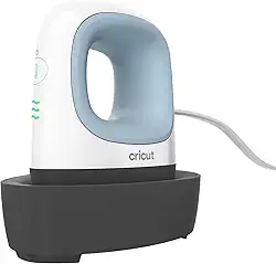 Cricut EasyPress Mini Prensa de Calor - Zen Blue 110V, para Pequenos Objetos como Sapatos, Pelúcias, Bonés e Mais, 3 Configurações de Calor e Ponta de Precisão, Placa de Aquecimento com Revestimento Cerâmico, Compacta e Leve