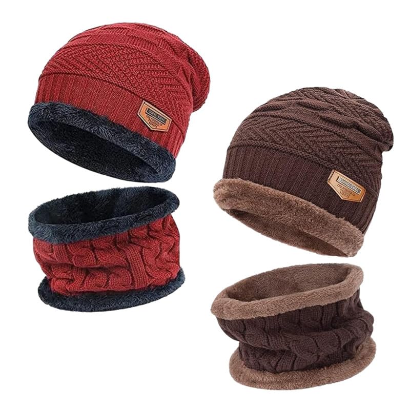 Woolen Neck Set for Men & Women ? Soft Wool with Fur Inside, Warm & Stretchable Winter Neck Warmer, Free Size, Lightweight, Washable, Perfect for Cold Weather & Outdoor Use-image-38