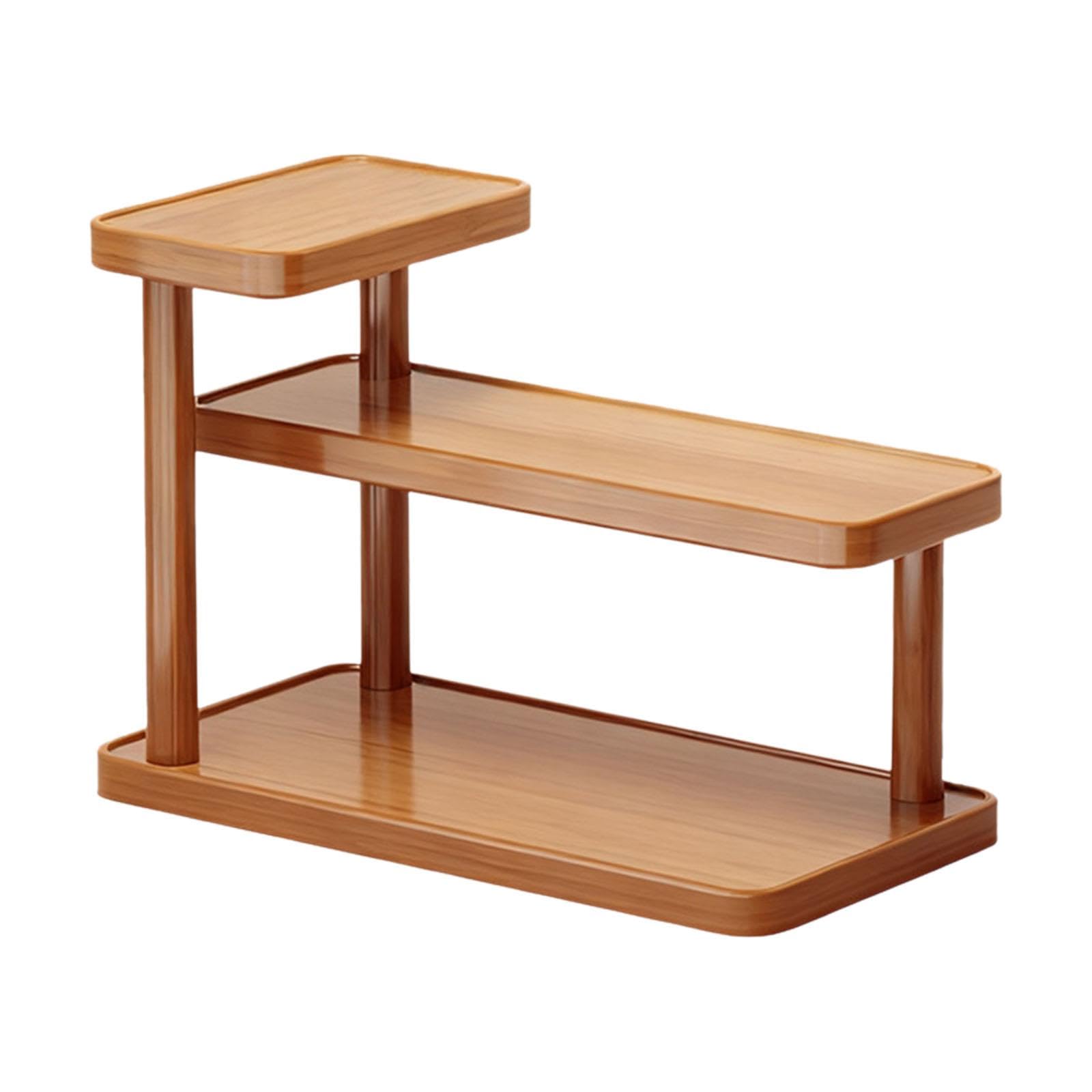 Estante Expositor de Mesa para Perfumes, Soporte de Madera Multifuncional para Cosméticos, Organizador de Almacenamiento para Escritorio de Oficina O, 50cm
