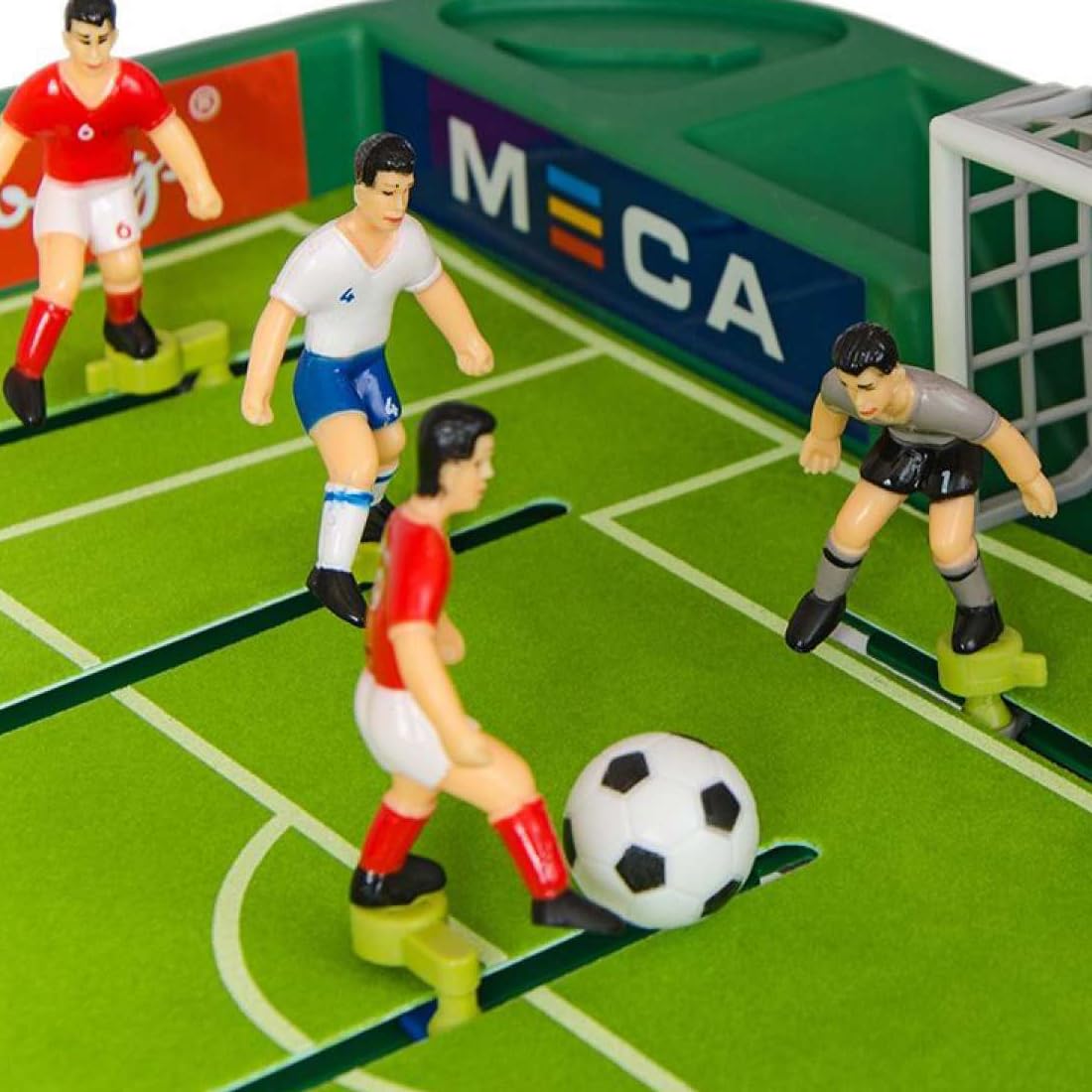 12Pezzi Mini Biliardino Gioco, 23 mm/0,9 Pollici Calcio Balilla, Palline per Adulti Bambini Sollievo Relax (Bianco e Nero)