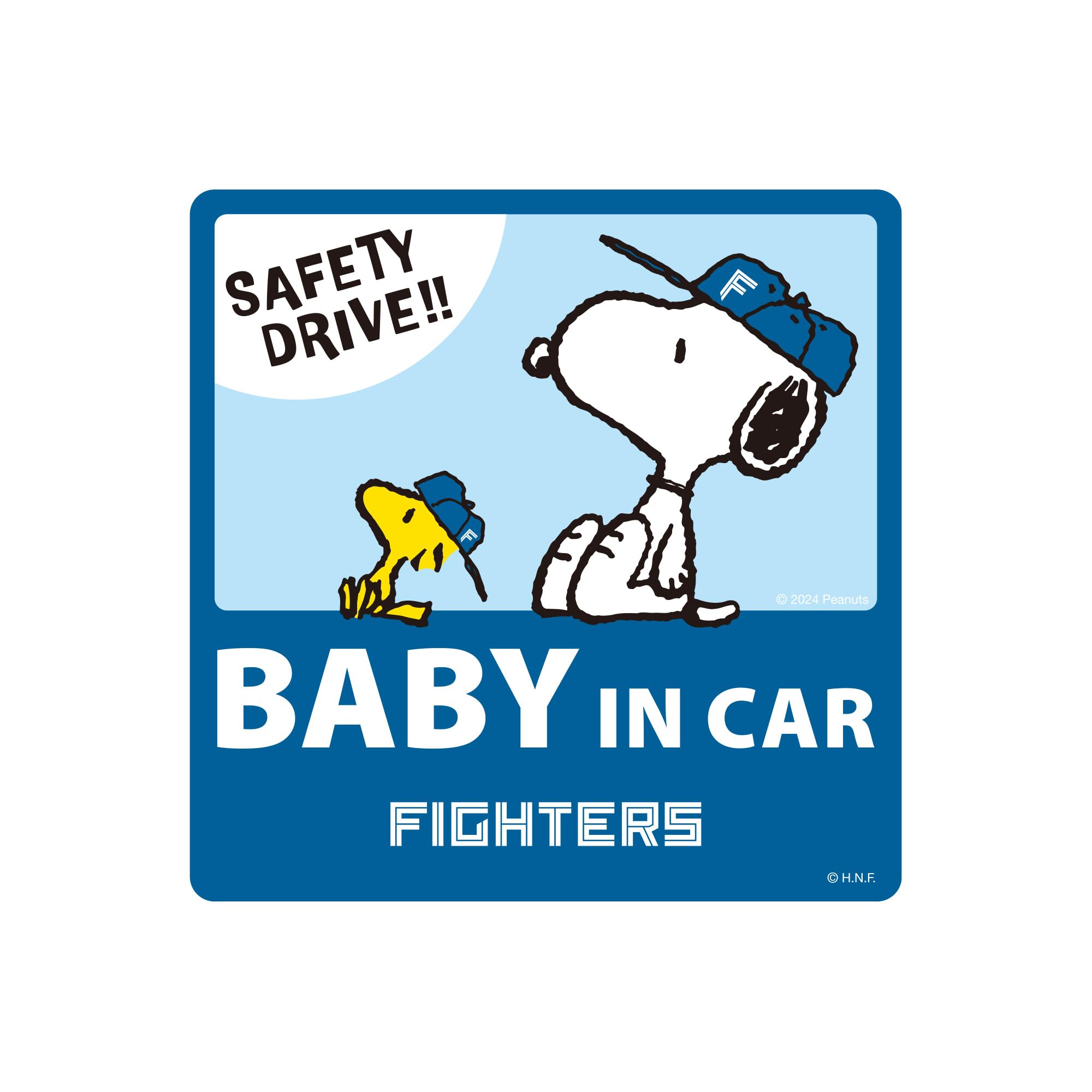 Amazon | スヌーピーコラボ サインマグネット BABY IN CAR