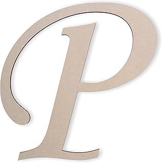 Jess and Jessica Wooden Letters Cursive Wood Letter for Wall DÃ©cor Â– Various Sizes Â– Premium Quality & Durable Â– Smooth Laser Cut Â– Unfinished Design Â– Ideal for Wall, Nursery & Crib, DIY Crafts