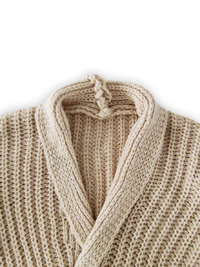 Maxi Crochet Cardigan Sweaters for Women Fall Open Front Long Sleeve Drop Shoulder Coatigan Chunky Knit Sweater Coats Jackets4