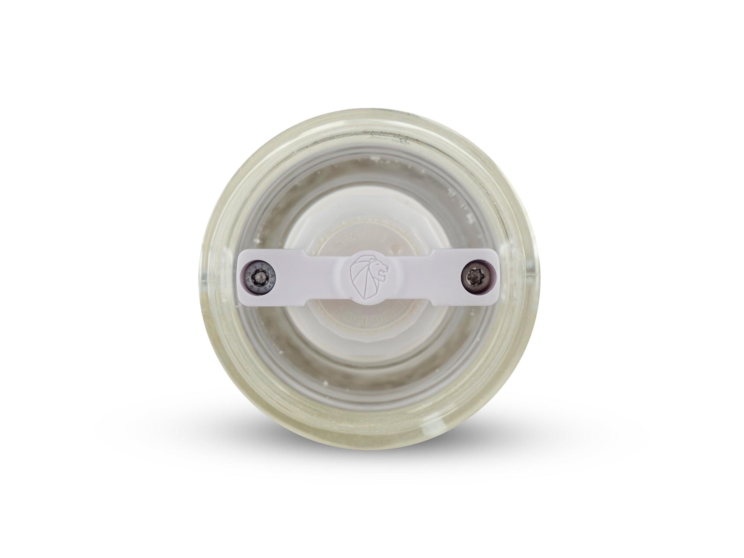 PEUGEOT - Moulin à Sel Humide Nancy 18 cm - Mécanisme Zirlion Spécial Sel Humide en Zircone avec Hélice de Brassage - Innovation Sel Glace - Corps Transparent en Acryl