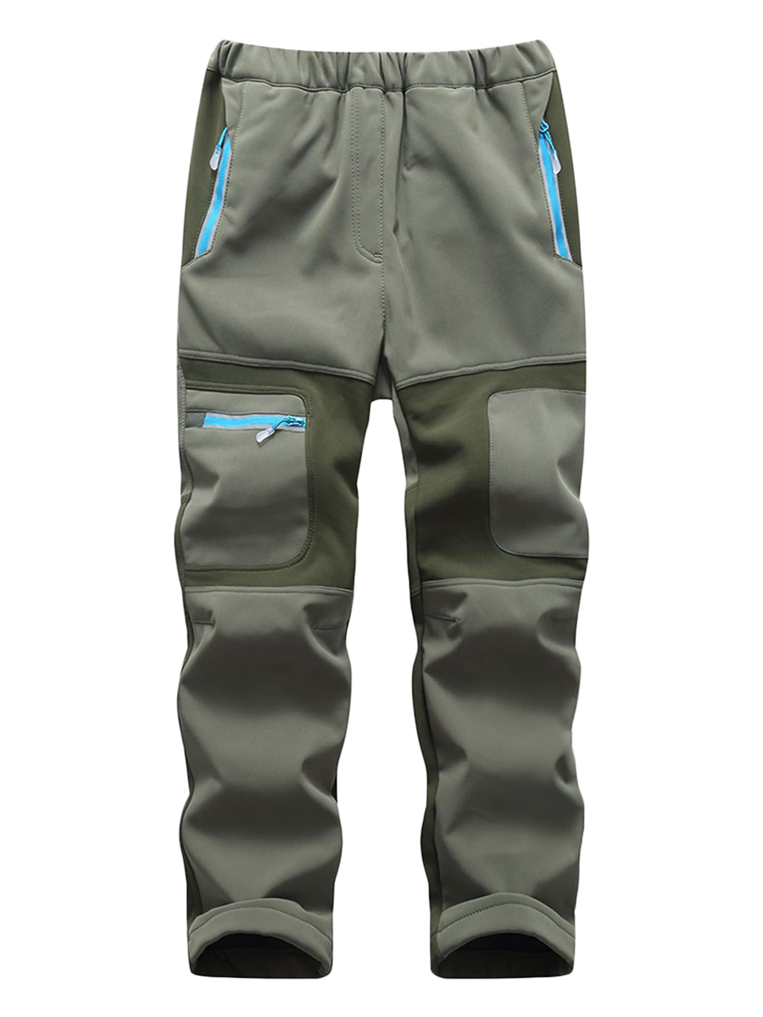 Kinder Softshellhose gefüttert Skihose wasserdicht Thermohose Wanderhose Trekkinghose Schneehose Winter Outdoorhose Cargohose für Jungen und Mädchen