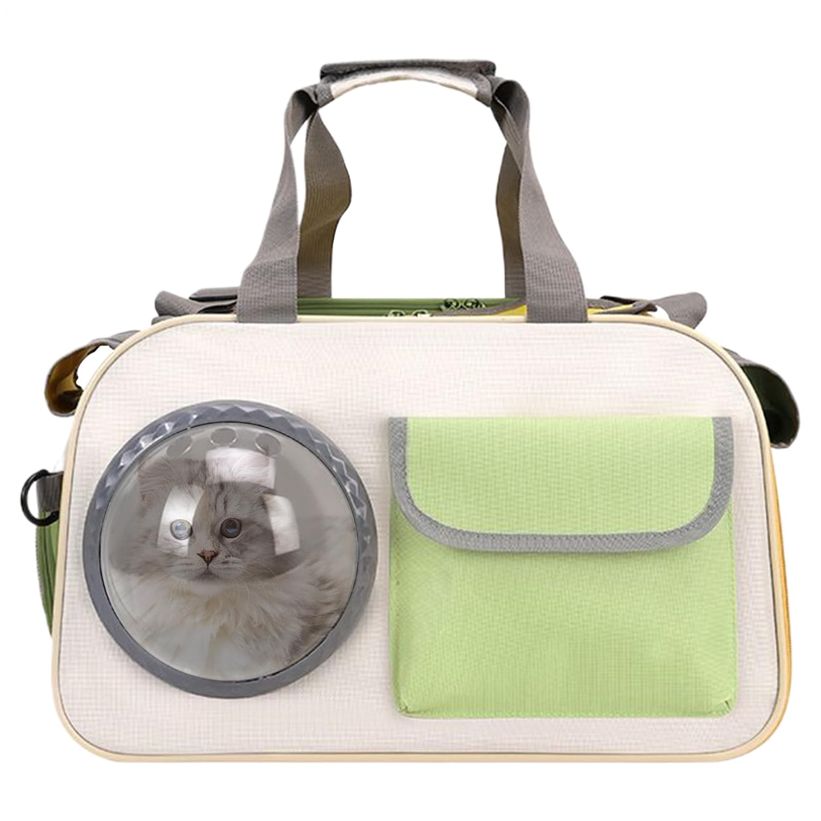 Sac de transport pour chat avec fenêtre à bulle antichoc pour chaton voyageant en avion
