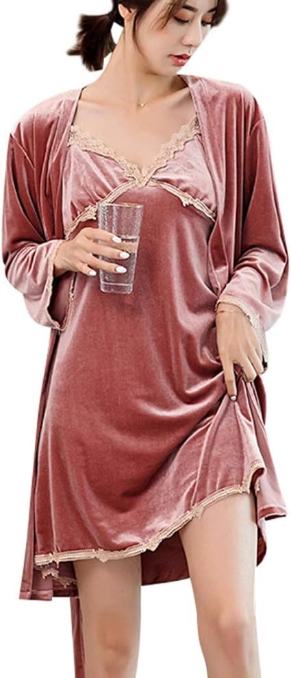 Camicia Da Notte Donna Sexy - Sottoveste In Pizzo Con Spalline Regolabili, Cotone Morbido - Foto 9