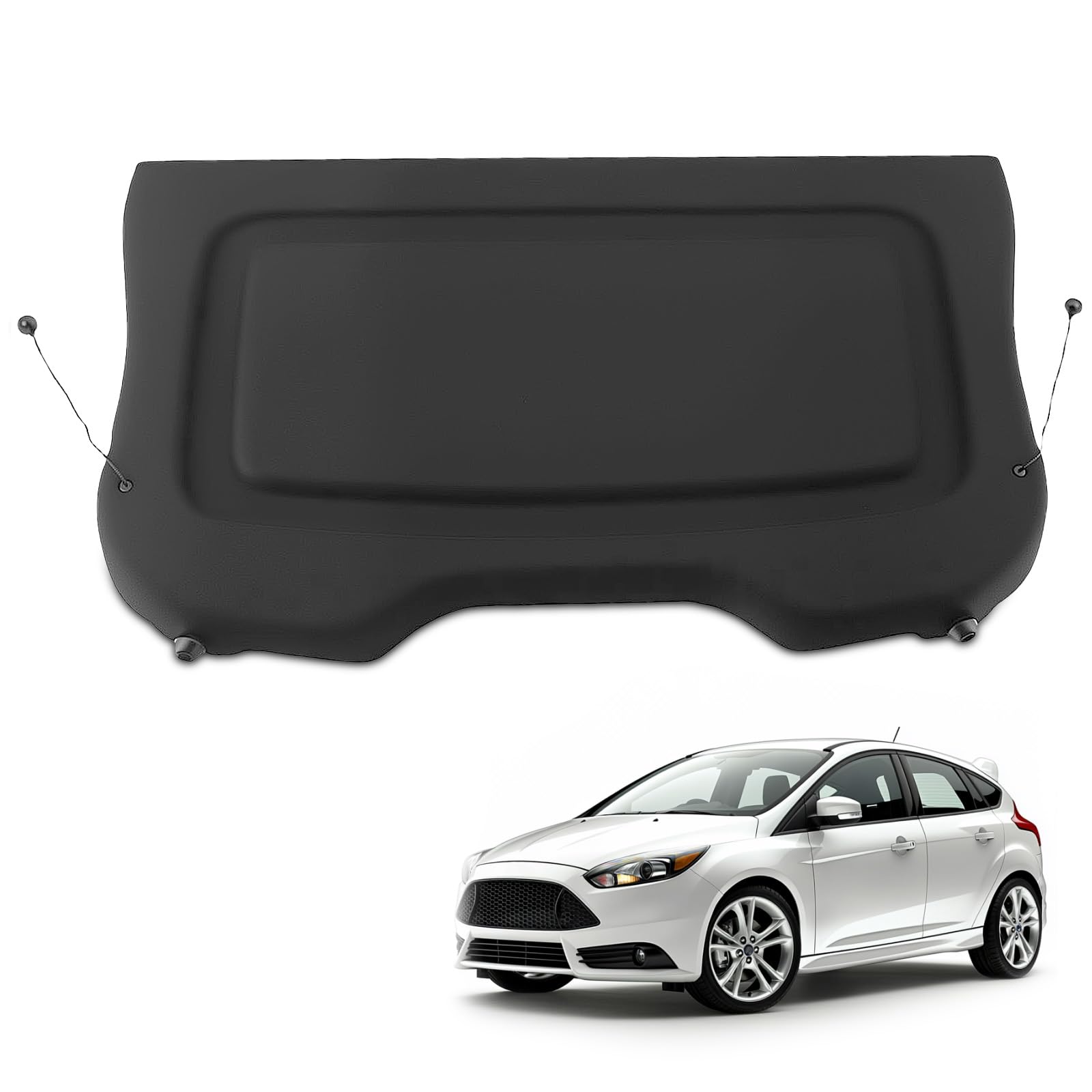 maXpeedingrods Cubierta de maletero para Ford Focus MK3 11-18 BM51A46506AD3JA6 negro