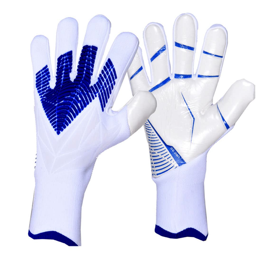 KRUZZO Children Football Gloves Goalkeeper Gloves, Soccer Gloves for Boys, Girls & Junior Keepers Football Gloves for Training and Match, Non-slip, Wrist Protection, Size 6/7/8/9/10 7yards