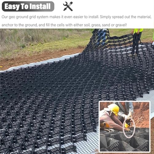 Grille stabilisatrice de gravier pour stopper l'érosion des talus - 7
