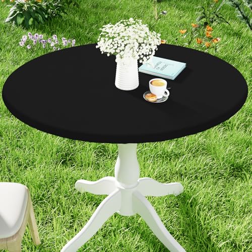 Round Spandex Table Cloth, Elastic Fitted Waterproof Tablecloths ...