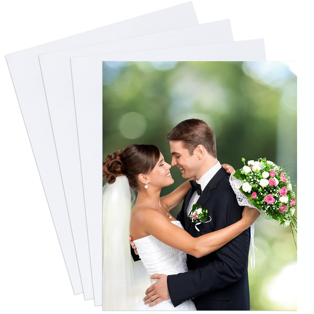 CRASPIRE 4 Pcs 8''x10'' Sublimation Metal Photo Blanks Aluminum Photo Panel Metal Aluminum Sign Sublimation Board Blank for DIY Sublimation Printing Photo Graduation Anniversaries Birthdays