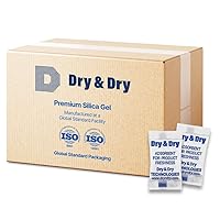 Vista 8 de Dry & Dry - Paquetes de gel de sílice de 0.11 oz, seguros para alimentos y farmacéuticos, deshumidificadores desecantes recargables, paquetes de gel
