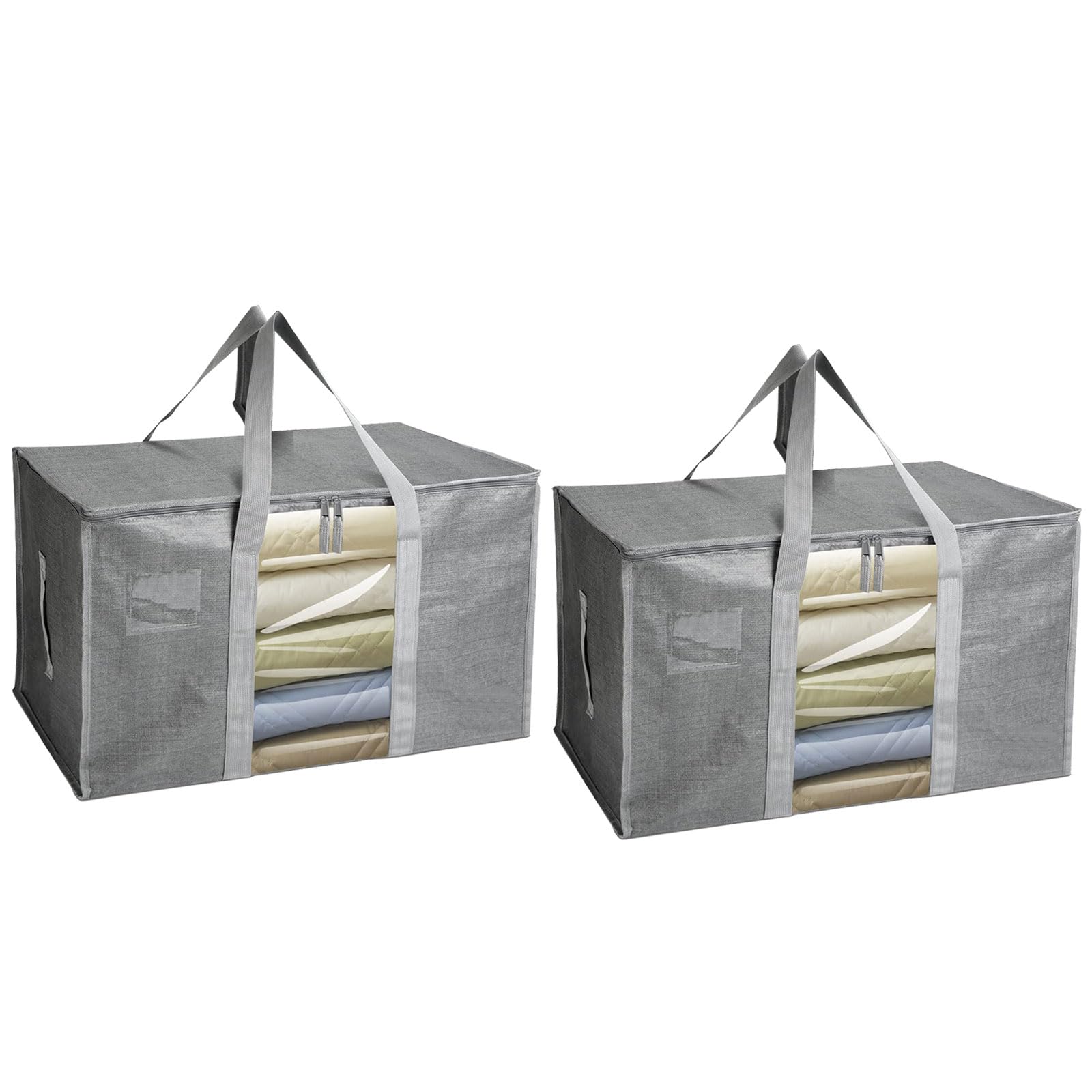 Of 2 Reinforced Woven Moving Bags Multipurpose Storage Sacks for Resistant Fabric Pouches Large Capacity Bags