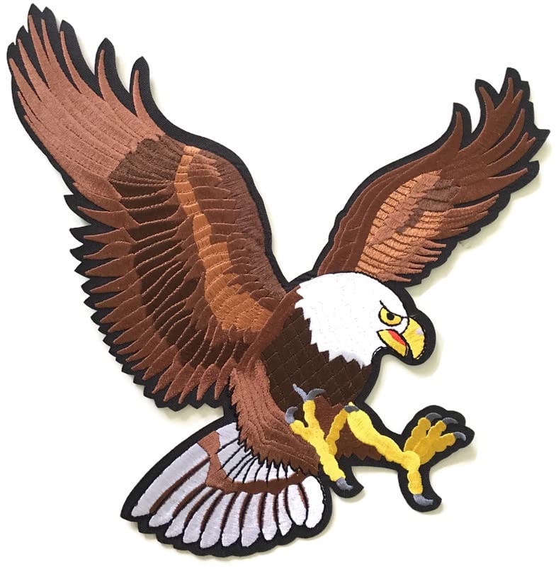 SYNC very Big patch embroidered 27 cm eagle patches for clothes,jeans,jackets,biker,badges for bags,kids baby school clothes dresses decoration craft sew stitich on clothes paste on Fabric DIY Sweater 1 piece