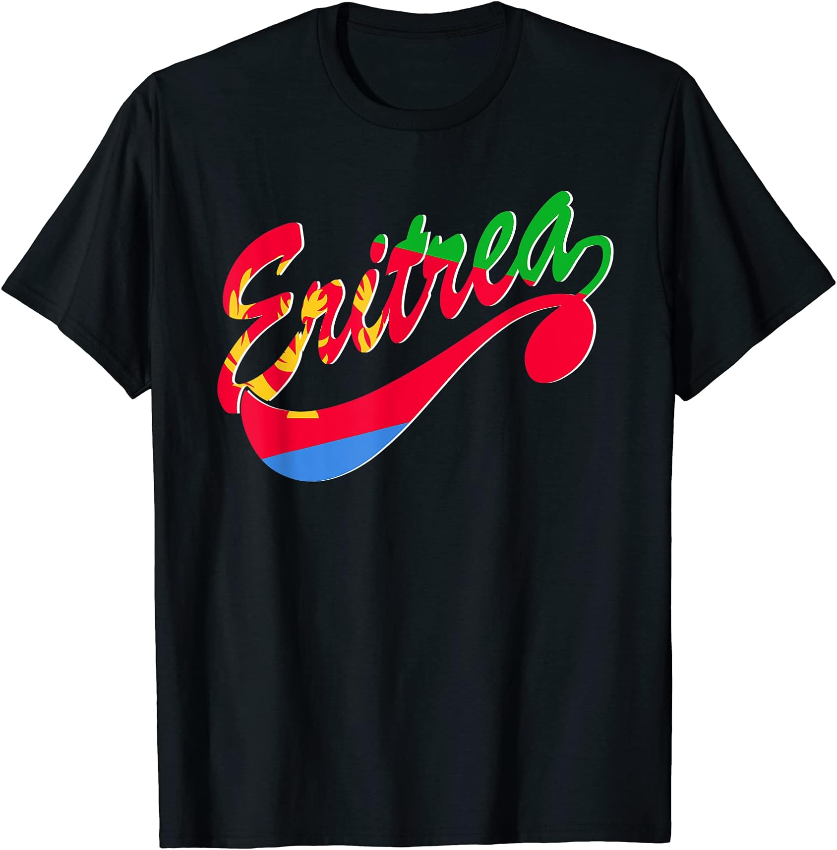 Eritrea TeezI Love Eritrea With Eritrean Flag Eritrea Pride T-Shirt