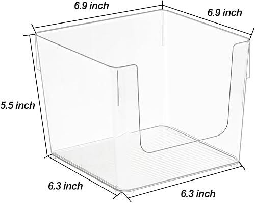 Miniatura 3 de Organizador de aperitivos, cubo de almacenamiento transparente, cubos organizadores de congelador, soporte de plástico para condimentos de alimentos