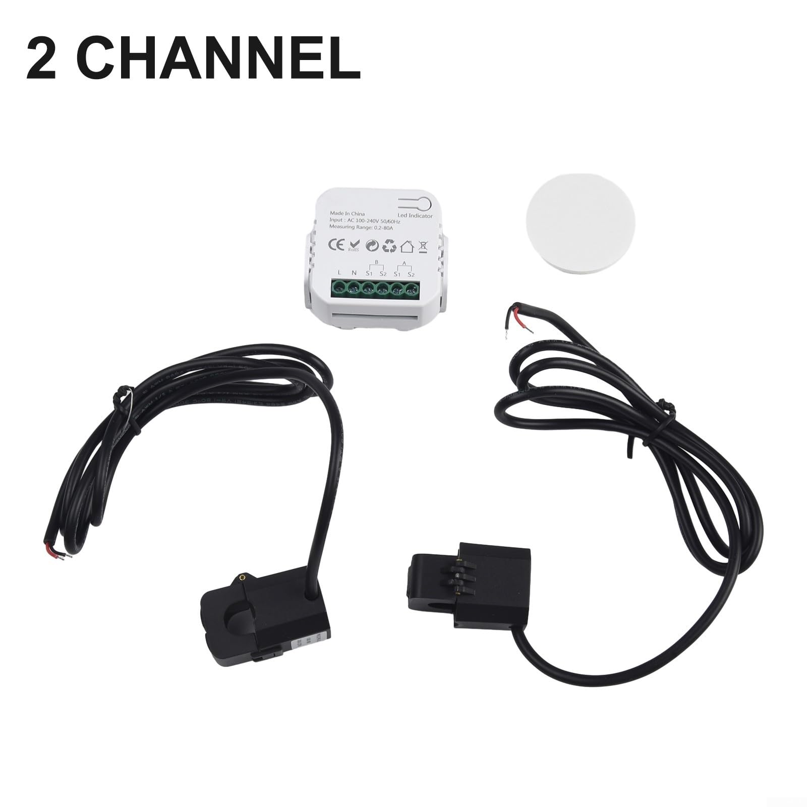 Smart Contatore di energia a 2 canali bidirezionale WLAN per tuya Smart (2
