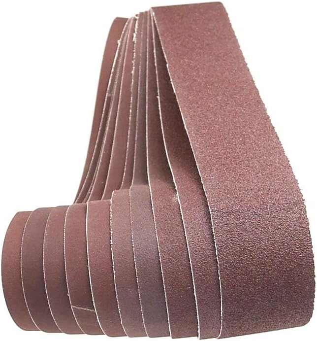 Sandpaper Sanding belts,sandblasting tools,2pcs Abrasive Belt 1220 * 50mm Sanding Band for Wood Soft Metal Polishing(180)