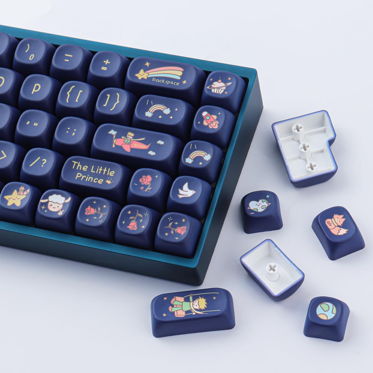 Lot de 148 Touches PBT personnalisées, Profil MOA, pour claviers mécaniques Cherry Gateron MX Swithes 60%