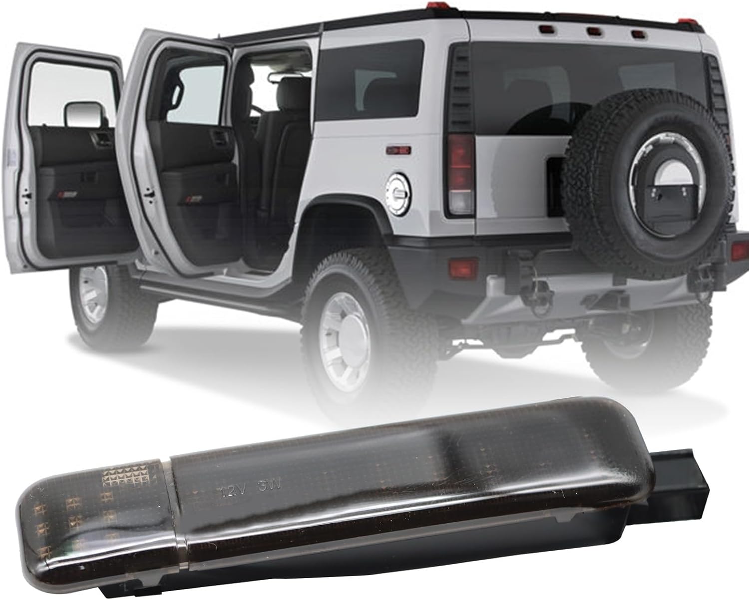 4Pcs Door Panel Courtesy Light 15021518 Compatible with Yukon/XL 2000-2006 Silverado 1500 2500 HD 3500 HD