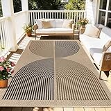 【Tapis de cuisine lavable en machine】Le tapis de 160x230cm en noir et brun peut être régulièrement nettoyé avec un aspirateur ou nettoyé en profondeur par lavage en machine. Il peut également être nettoyé sur le tapis avec un balai ou un chiffon.