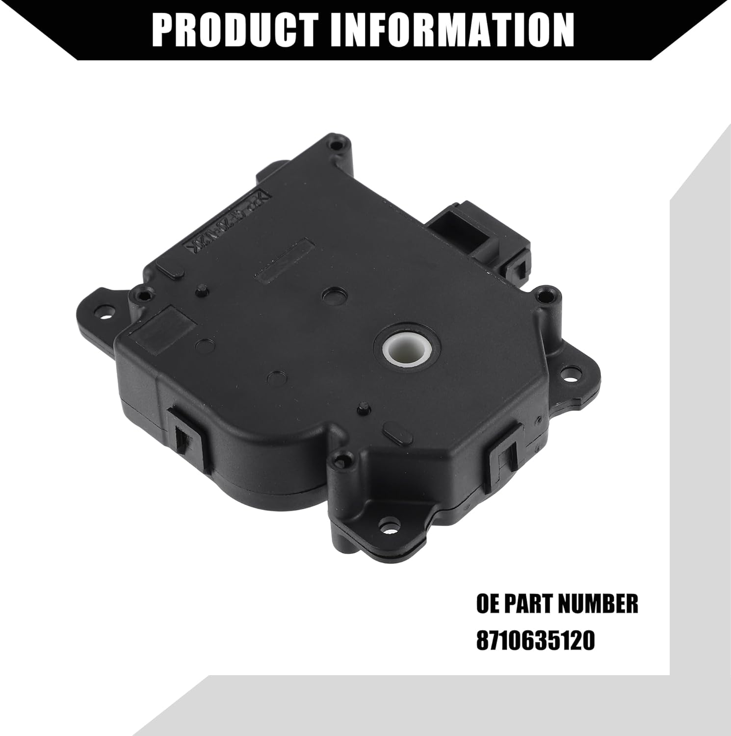No.8710635120 HVAC Blend Air Door Actuator for Toyota 4Runner 2003-2009 for Toyota FJ Cruiser 2010-2014 / Front/Durable Plastic / 1 Pcs Black