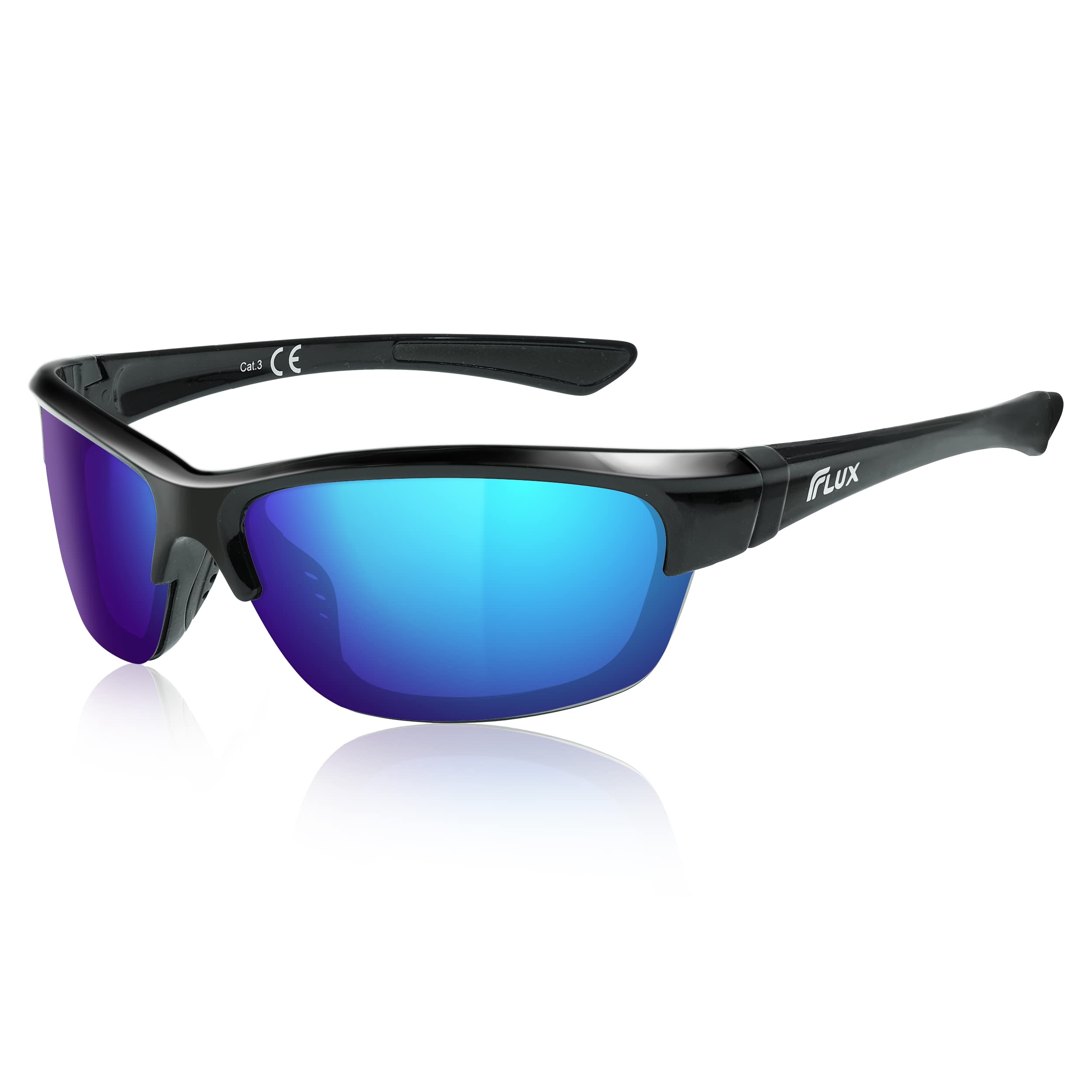 ICECUBE AVENTO Occhiali da sole sportivi polarizzati UV400 con funzione antiscivolo e montatura leggera, per uomini e donne durante la guida, corsa, baseball, golf, sport casual e attività