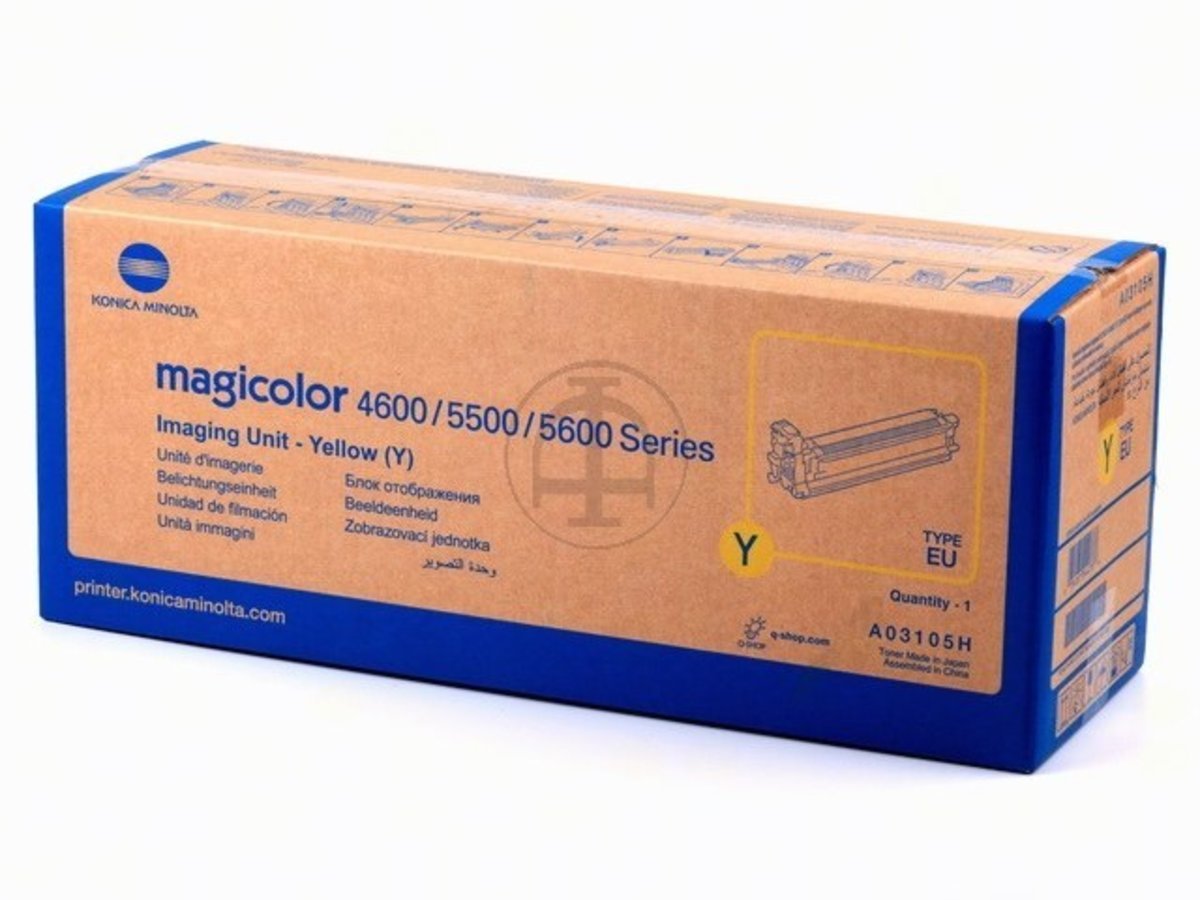 A03105H Konica Minolta Magicolor 5550 unité d'imagerie jaune contre les traces d'impression - 4