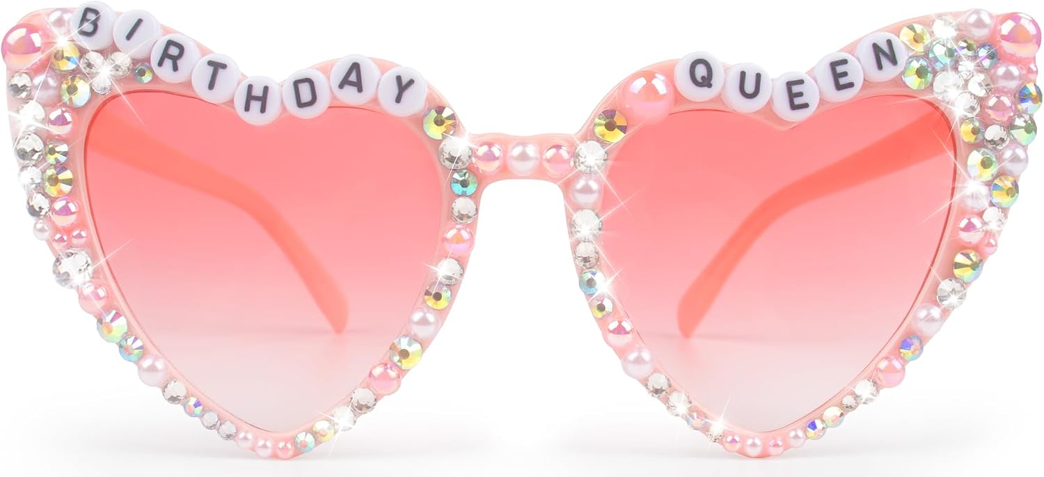 Birthday Glasses for Women 'Birthday Queen' Birthday Sunglasses for Happy Birthday Party Gifts Accessories Party Favors
