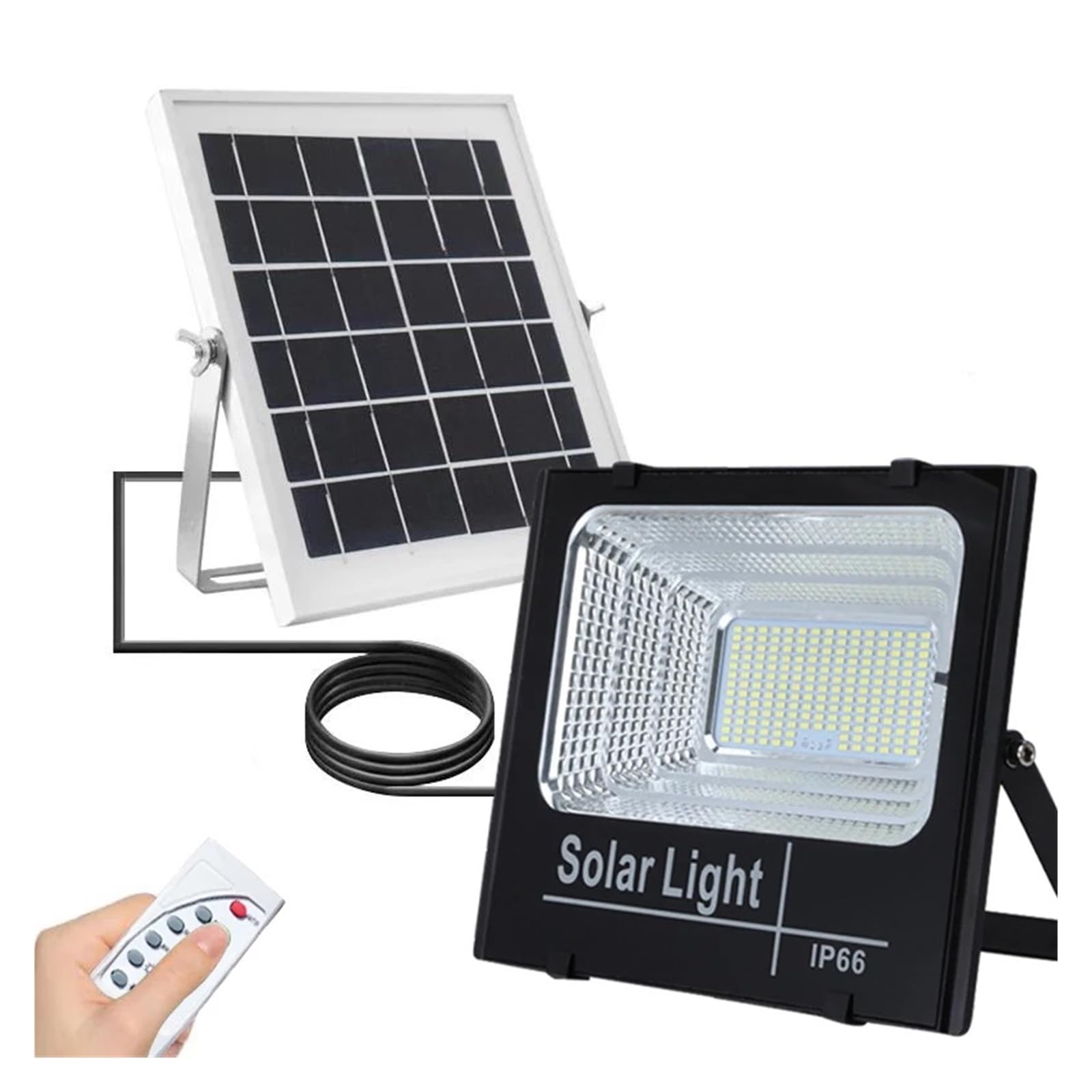 LNHHG Solar Flood Light 300W Solar Reflector Spotlights Led Light Waterproof Outdoor Spotlight Pendant Bulb With Remote Control for Garden Driveway Garage Patio